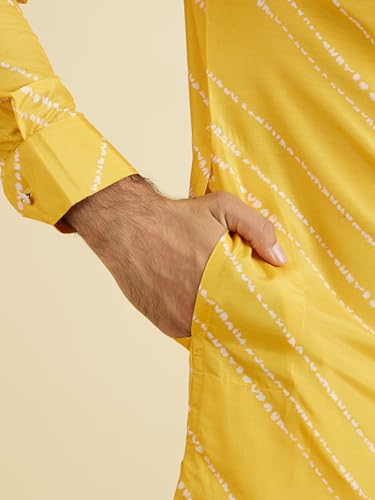 Kurta Manyavar en satin imprimé Leheriya pour éviter l'inconfort des fêtes - 4