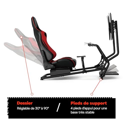 Simulateur de cockpit de siège de course VDD ajustable avec support - 5