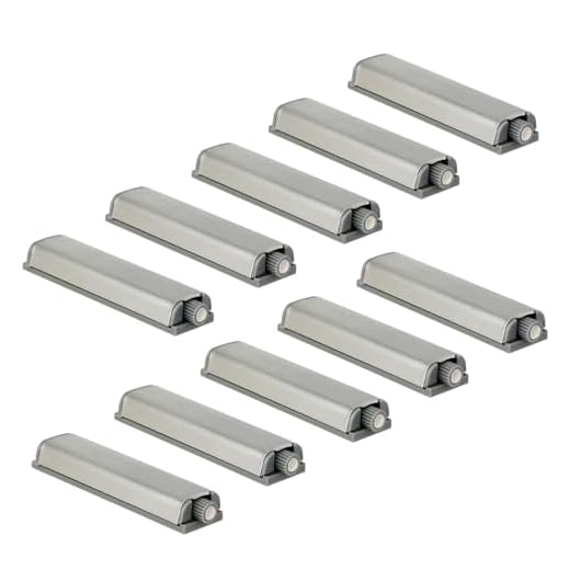 10 Piezas Abrepuertas Push to Open - Apertura por Presión - Plástico - Apertura Fácil sin Tirador - Para Puertas de Armario, Muebles, Cajones, Vitrinas