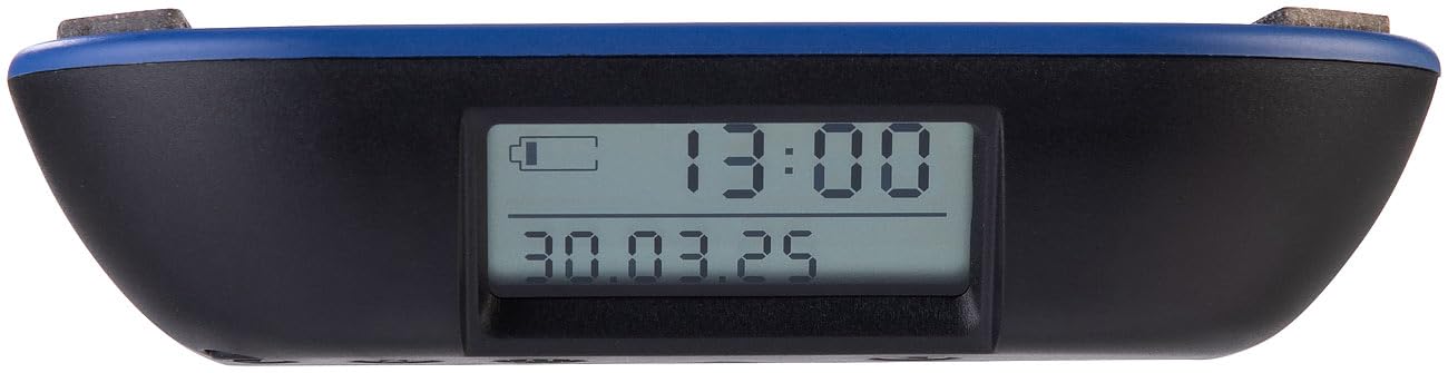 Lescars Digitale Parkscheibe: 2er-Set e-Parkscheiben, ECE-Zulassung, Erschütterungssensor, Solar (Elektronische Parkscheibe Solar, mit Display)