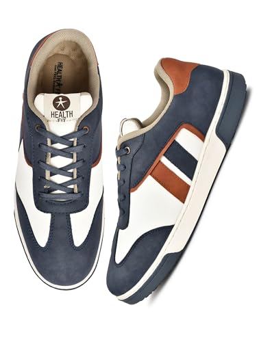 Image of HEALTH FIT Softest Cushioned Sneakers Supreme Comfort Fashion Sneakers for Men's Low Top Sneakers Sophisticated Style Versatile Design 149
