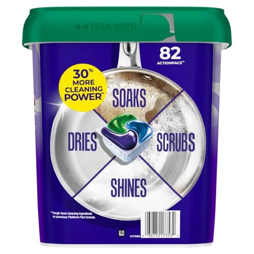 Image of Cascade Platinum Plus Dishwasher Detergent, Fresh Scent, 82 Pacs with 24 bonus - 106 Pacs