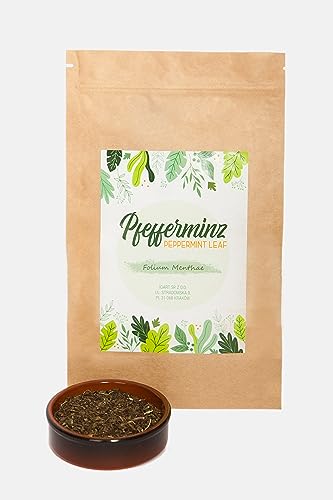 IGART Peppermint 500g, Hojas de menta, Folium Menthae, 100% hojas de menta molidas, Té natural para la salud, Propiedades antibacterianas
