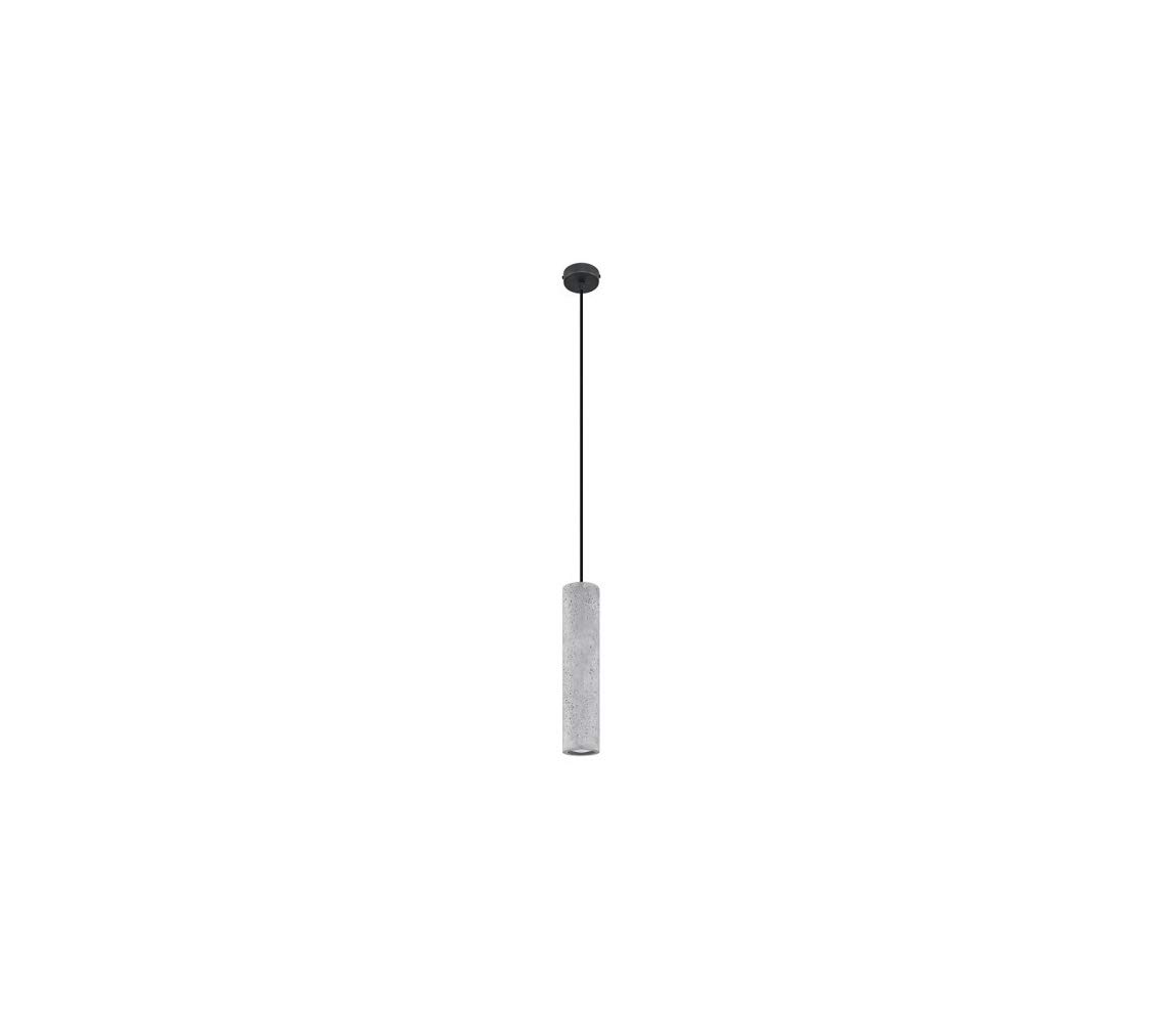 Sollux Lighting Hängelampe Pendelleuchte Hängeleuchte Deckenlampe Beton 1 Flammig Grau LUVO