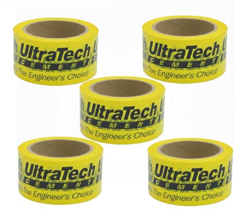 Image of 5 Roll, Per Pack Adhesive Tape Shuttering Tape -35 Meters in Length - 60mm /2.5inch Width, Bopp Tape Used in Slab for Construction of Buildings & Multi-Purpose Use