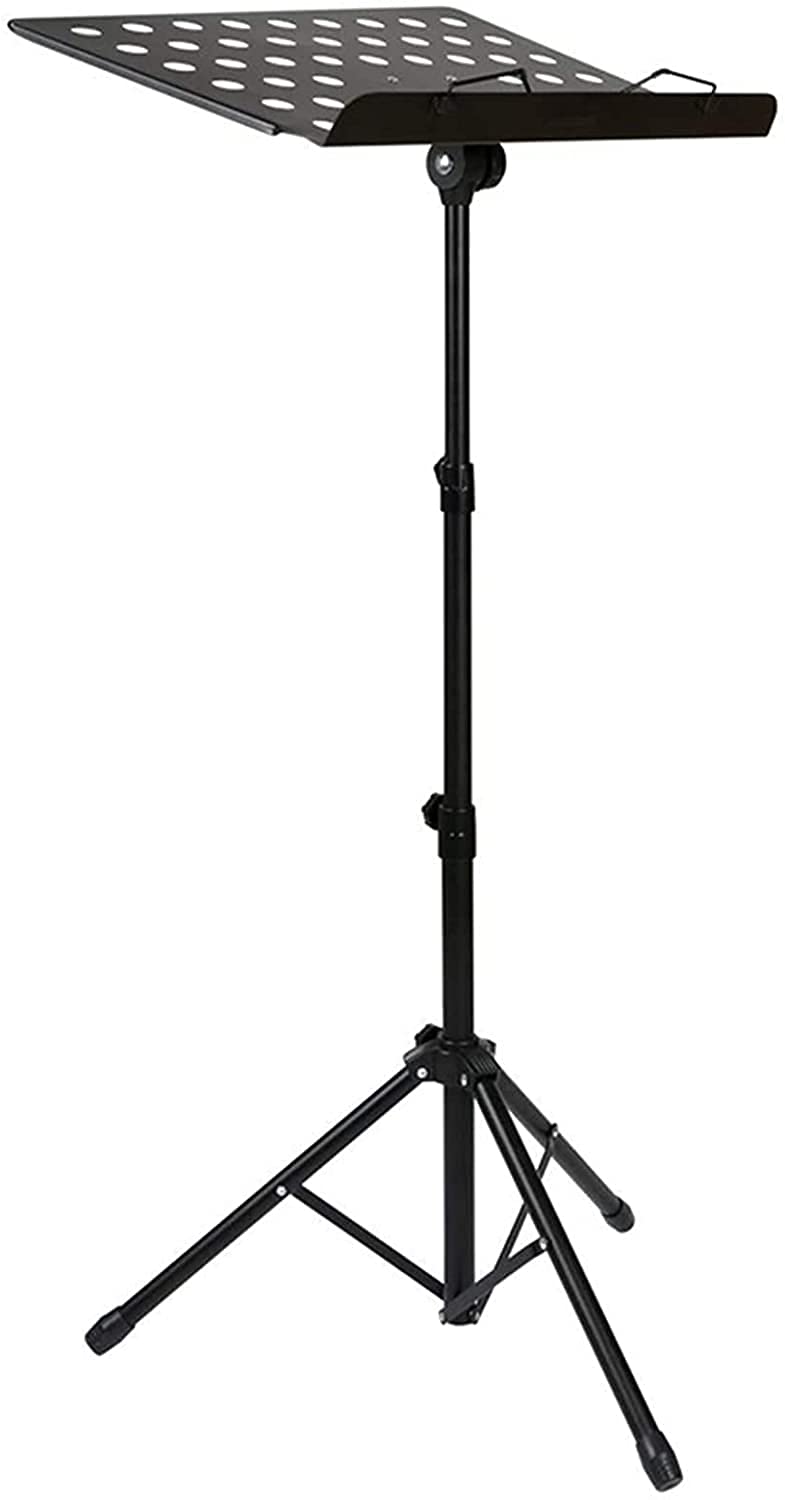 Zusammenklappbarer Notenständer aus Metall mit 50 x 35 cm großem Paneel, tragbares Notenständer