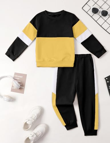 Image of Toddler Boy Clothes Long Sleeve Hoodie Sweatsuits Tops and Pants 2Pcs Boys Fall Winter Outfits Set