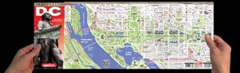 StreetSmart Washington DC by VanDam - City Street Map of Washington DC with special National Mall detail - Laminated folding pocket size city travel guide and Metro map
