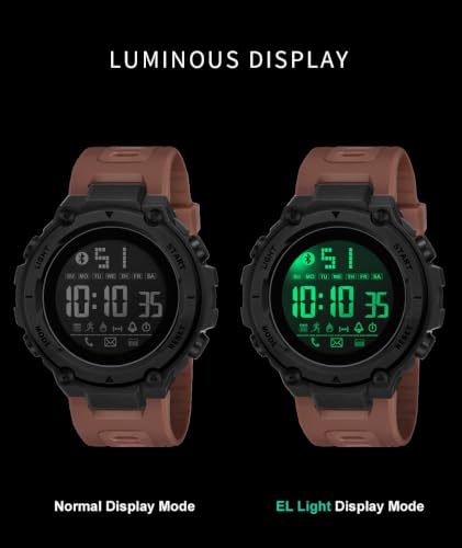 Image of Shocknshop Digital Sports Stylish Multifunctional Electronic LED Black Dial Wrist Watch for Men Boys -WCH78