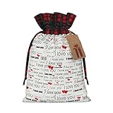 sac love moschino matelasse Sacs cadeaux pour cadeaux : ce sac cadeau de Noël avec inscription « I Love You » avec cœurs est une poche principale, une carte suspendue, un cordon d'ouverture et de fermeture, un sac principal, qui peut stocker vos cadeaux, petits objets quotidiens, etc. Convient pour un anniversaire, un anniversaire de mariage et plus encore. Le mode d'ouverture et de fermeture de corde est très pratique