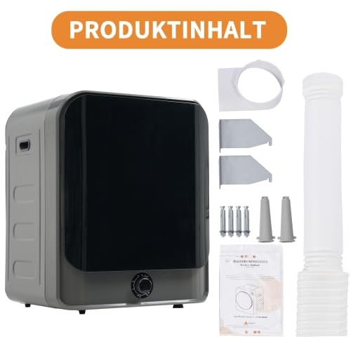 Secador de aire de salida | 3-4,5 kg de capacidad, 830 W, 4 programas, montaje en pared, función de refrigeración de 20 minutos, protección contra sobrecalentamiento, ideal para apartamentos pequeños