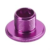 Perno de manivela de bicicleta de aleación de aluminio M15 M20 para tornillo de fijación de plato Ixf M19 compatible con piezas de bicicleta de carretera MTB, negro, rojo, morado, oro, rosa (morado