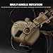SIANKO Tactical Helmet Rail Mount Headset Earmuffs Adapter Bracket For Ops Core ARC & M-LOK Guide,Side Suspension Headphones 360 Rotation Support (Tan)