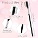 Qianyu 4 Pcs Metal Eyelash Comb Eyebrow Grooming Separator Tool Small Extra Long Eye Lash Brush Stainless Steel Teeth Cosmetic Makeup Tool for Women Girls