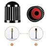 HZJD Presta Valve Adaptor, Convert Presta to Schrader Adapter for Bike, Inflate Tire Using Standard Pump or Air Compressor,Tyre Valve Caps(2PCS) #3