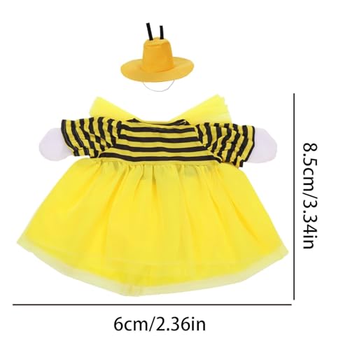 Costume de statue d'oie en ciment motif abeille pour patio
