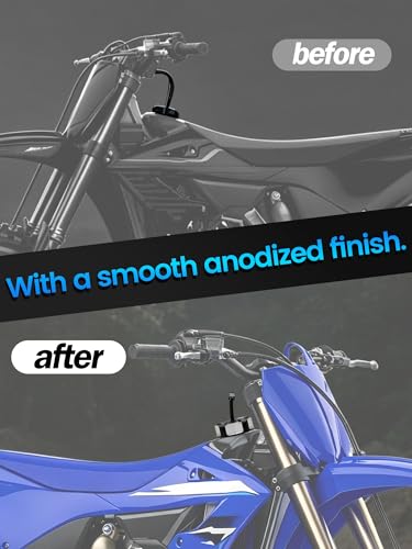 Image of JFG RACING Dirt Bike Gas Cap,CNC 6061 Aluminum Fuel Tank Cap with Vent Hose for YZ250 YZ85 YZ125 04-23 /YZ250F YZ450F 04-13 /YZ125X 17-23 /YZ250X 16-23 /WR250F 03-09 11-13 /WR450F 03-09 11-15 Blue