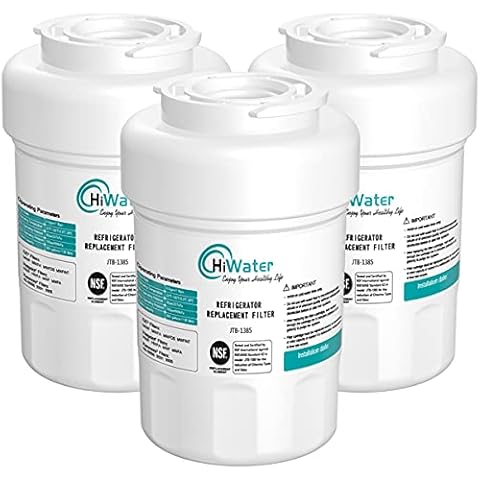 HiWater Filter NSF/ANSI-42 Certified Compatible with Refrigerator SmartWater Fridge Cartridge MWFA MWFP GWF GWFA 9991 46-9991 469991-3pack Cover