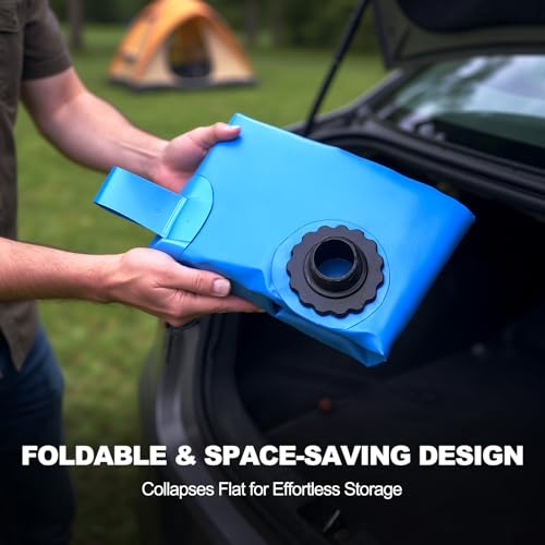 Faltbarer Wassertank 110 L/29 Gallonen mit verstärkten Griffen – Tragbarer Wassertank mit großem Fassungsvermögen für Dürrevorsorge, Brandschutz, landwirtschaftliche Bewässerung und Outdoor-Einsatz