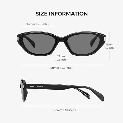 Image of Vintage Polarized Cat-Eye Sunglasses for Women UV Protection, Exclusive Eyewear Brand of EssilorLuxottica
