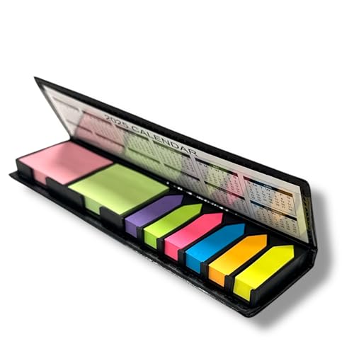 Nähmit - Etui Seitenmarker Selbstklebend, Sticky Notes, Klebezettel, Page Marker, Haftnotizen zum Markieren und Hervorheben von Seiten Repositionierbar, Beschreibbar klebezettel