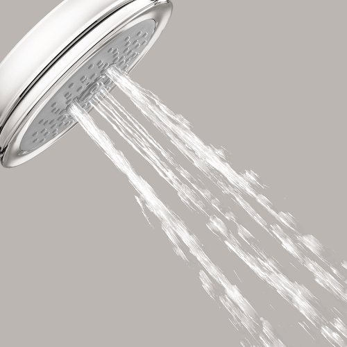 Hansgrohe Croma 100 Classic 5-Inch Showerhead Easy Install Classic 3-Spray Full, Pulsating Massage, Intense Turbo Easy Clean With Quickclean In Chrome, 04070000,Small #TOP3