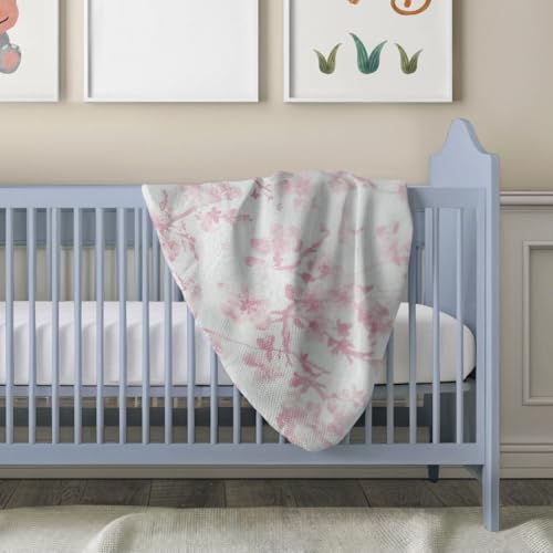 Image of StarAndDaisy Soft Cotton Baby Blanket for Newborns & Infants /Lightweight, Breathable, All-Season Swaddle Wrap - Pink
