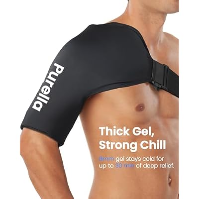 Shoulder Ice Pack Rotator Cuff Cold Therapy, Gel Ice Packs for Injuries Reusable with Long-Lasting Cooling, Thickened Ice Pack for Shoulder, Hot and Cold Pack for Pain Relief, Surgery Recovery Gifts