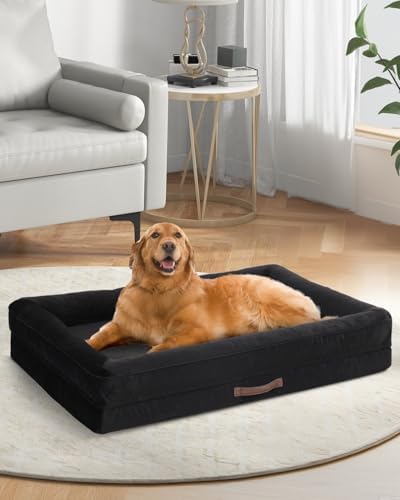 Upvilla Orthopedic Dog Bed, Four-Sided Cushioned Egg-Shaped Foam ...