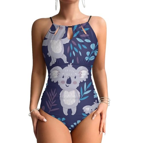 Maillots de bain une pièce koala avec contrôle du ventre pour sculpter la silhouette