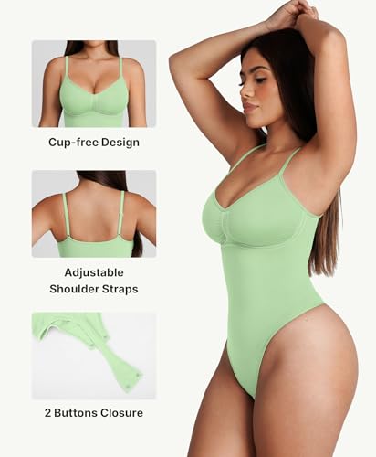 Image of FeelinGirl Shapewear Bodysuit for Women Tummy Control Body Shaper Going Out