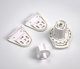 Skyline R16 Roller Blind Fitting Repair Kit, Replacement Spare Parts with Clutch, Mounting Bracket & End Plug for 1-1/2" Tube