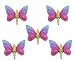 Produktbild Folienballon 5 x Schmetterlings Fee Shape Folienballons mit Helium befüllbar