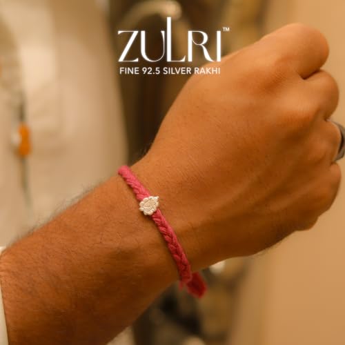 Image of 925 Sterling Silver Shubh Ganesh Luxury Rakhi