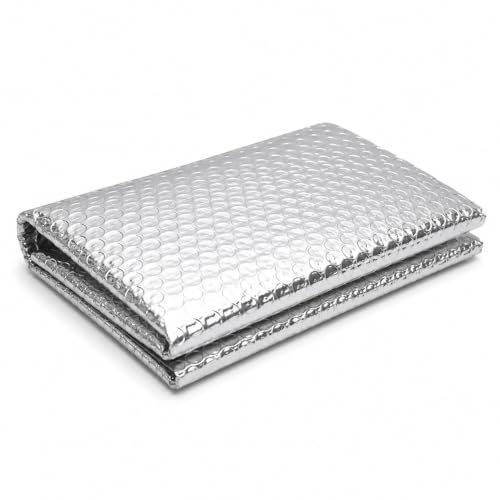 Image of Livshine Double Reflective Aluminum Foil Heat Insulation 8MM Thick Bubble Shield, Reflective Window Insulation Radiant Barrier Roll for Windows and Roof Weatherproofing (8 mm Aluminum Wrap 50CM)