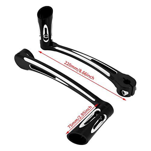 HDBUBALUS Leva Del Cambio CNC In Alluminio Con Pioli, Per Harley Touring Softail Trike, Adatta A Modelli 1986-2022 - 5