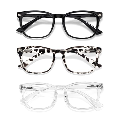 Image of Blue Light Glasses for Kids Boys Girls Teen Unbreakable Anti-Glare UV400 | CHEERS DEVICES Blue Light Glasses for Teens - Computer Glasses with Anti-Glare TR90, 3 Pack (Age 10-18)