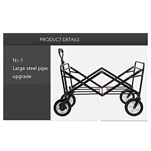 LICHUAN Einkaufstrolley, zusammenklappbar, tragbar, für den Außenbereich, für Einkaufen, Picknick, Aufbewahrung zu Hause (Farbe: 10) – Bild 5