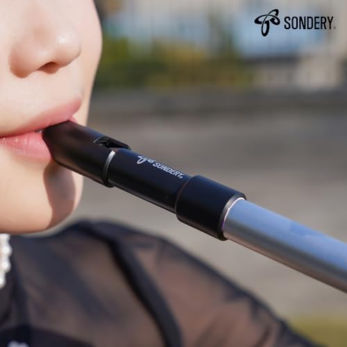 Sondery Irish Tin Whistles Set Key of C and Key of D Made from Aluminum Clear Bright Sound with Crisp Response of Wide Range Octaves Penny Whistles