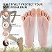 14 PCS Gel Toe Cap Protector, Toe Cushions Provide Pain Relief for Missing or Ingrown Toenails, Corns, Blisters, Hammer Toes, 8 Pcs Big Size + 6 Pcs Small Size, Beige