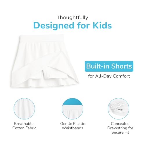 Image of YouGotPlanB Cotton Skater Skirt for Girls | Pack of 1 | Ages 3-16 Years | Attached Inner Shorts | Ideal for Sports & Play