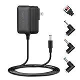 IBERLS AC to DC 12V 1A Transforme Wall Switching Power Supply Cord Plug Charger Adapter 12W for CCTV Security Camera, LED strip lights, Moen Faucet and More 5.5 x 2.1mm (4 Connector) 5FT