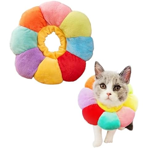 Cute Adjustable Soft Cat Cone Collar Cover