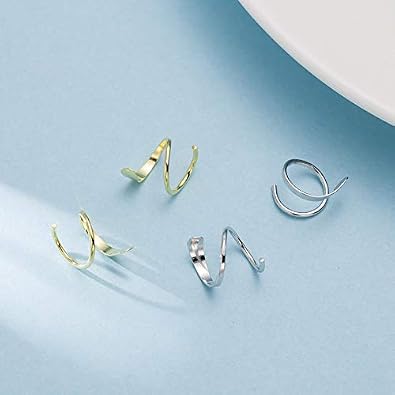 Boucles D'oreilles Créoles Minimalistes En Argent 925 Plaqué Or - Collection 2022 - Neuf Avec étiquette