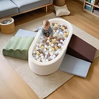Blocs De Motricité En Mousse Pour Enfants 1-6 Ans – Avec Tunnel, Rampe Et Bac à Balles – 8 Pièces