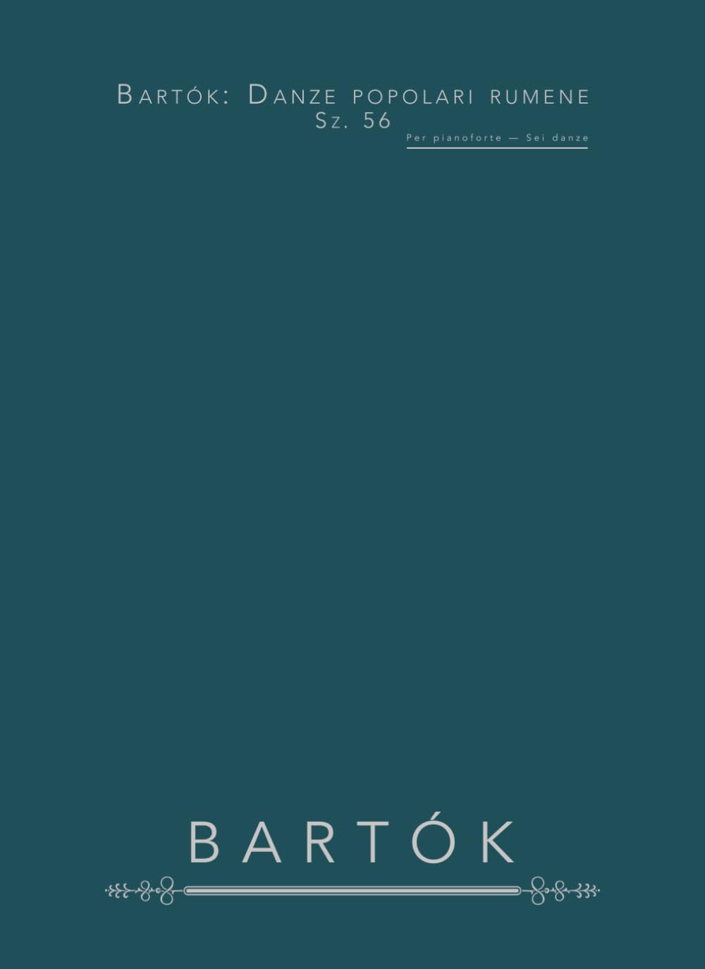 Bartók: Danze popolari rumene, Sz. 56: Per pianoforte — Sei danze