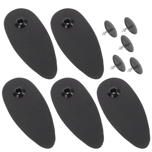 Healvian Lot de 5 Clips de Fixation Antidérapants pour Tapis de Sol Voiture Accessoires en Plastique Noir 68 CM Clips Universels Empêchant Le Glissement et Relevant Les Bords pour
