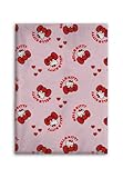 Couverture flanelle Hello Kitty coeur 110X150CM