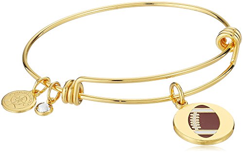 Halos & Glories, Football Shiny Gold Bangle Bracelet