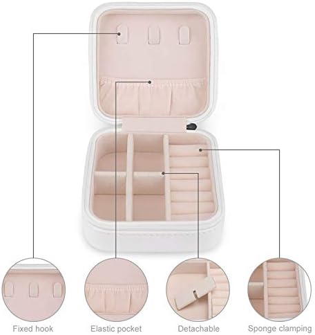 Travel Jewelry Case Portable PU Leather Jewelry Organizer for Women Travel — view 5